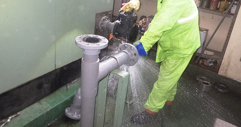 排水管内の高圧洗浄